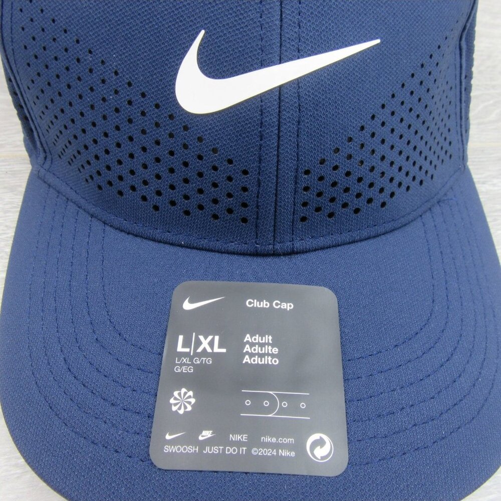Nike Dri-Fit ADV Club Structured Swoosh Blue Hat Cap Size L/XL NEW - Picture 5 of 13